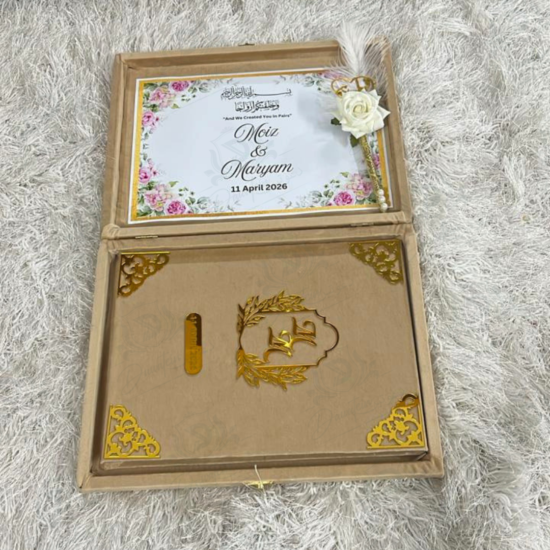 Gold Nikkah box set