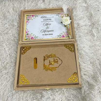 Gold Nikkah box set