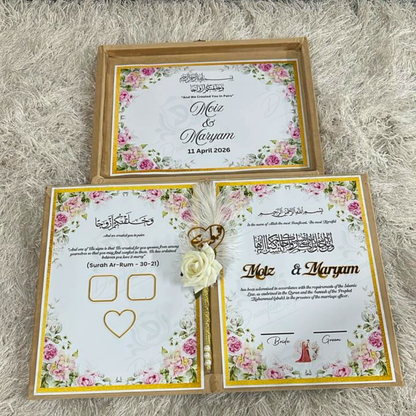 Gold Nikkah box set