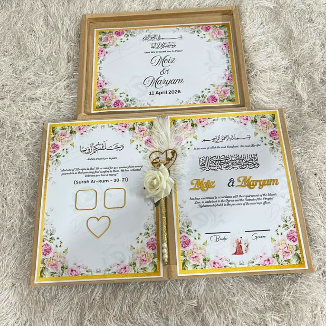 Gold Nikkah box set