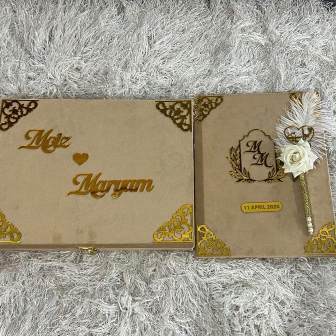 Gold Nikkah box set