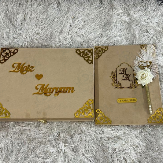 Gold Nikkah box set