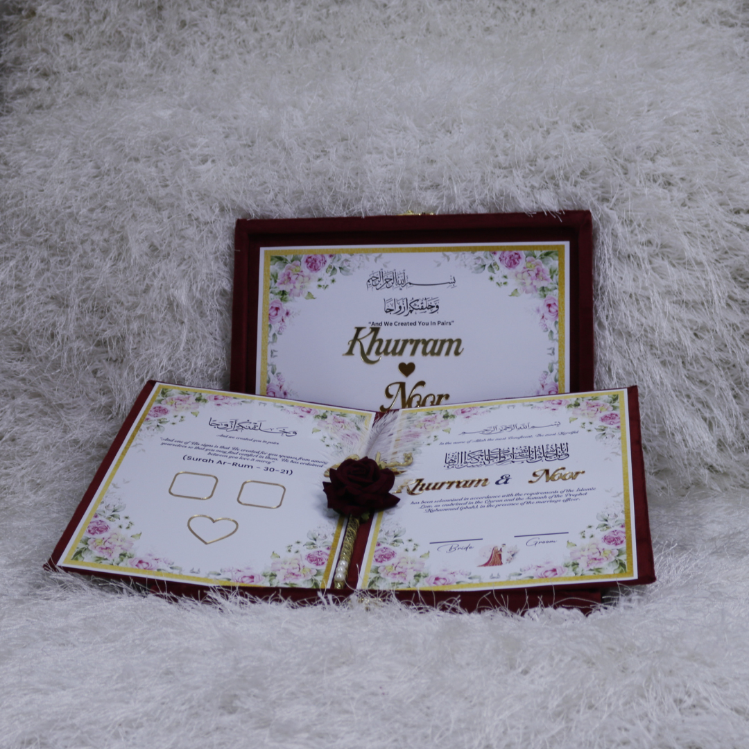 Velvet Nikkah Signature Box
