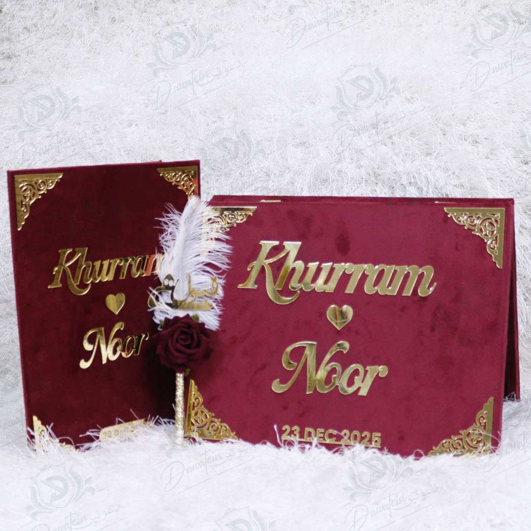 Velvet Nikkah Signature Box