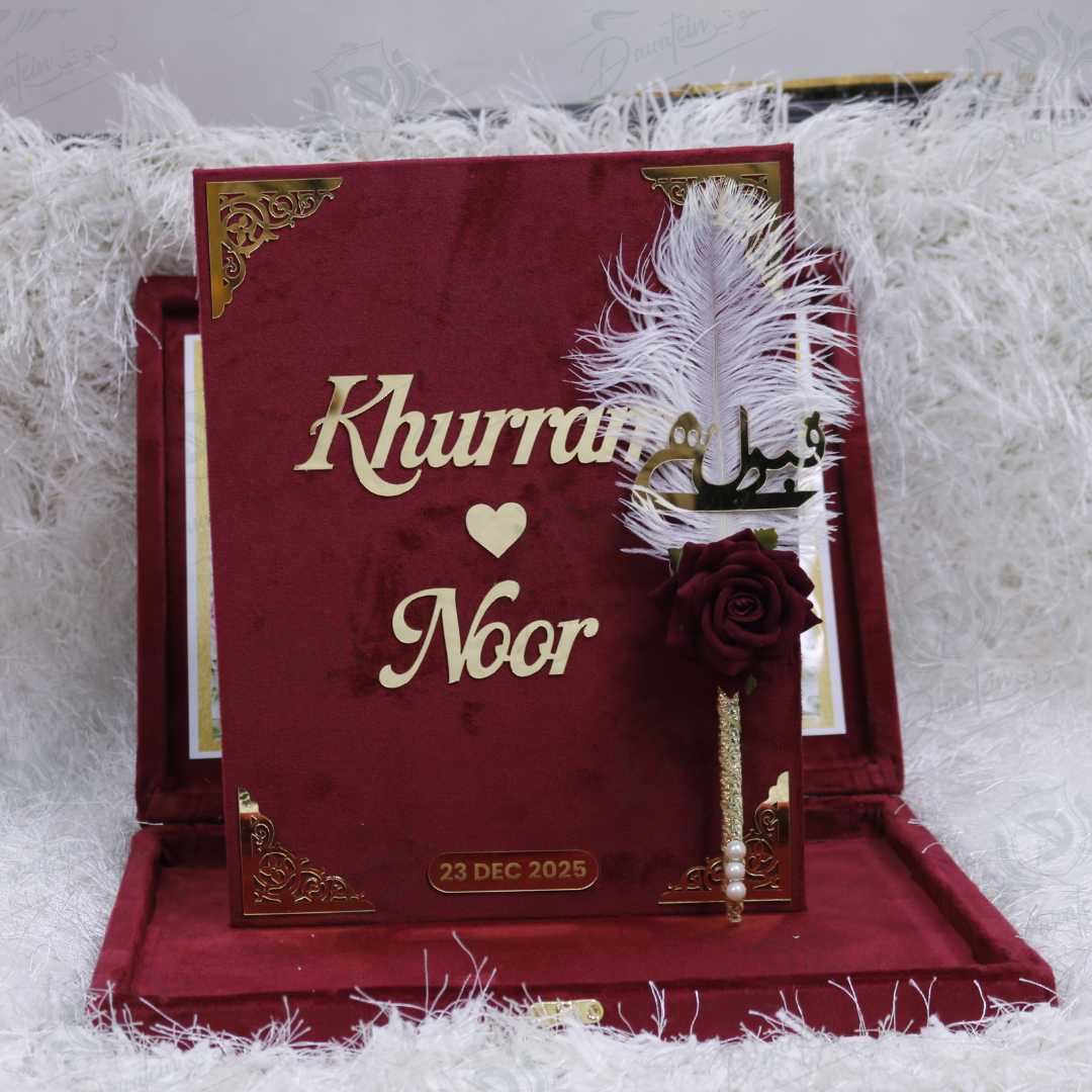 Velvet Nikkah Signature Box