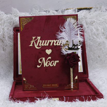 Velvet Nikkah Signature Box