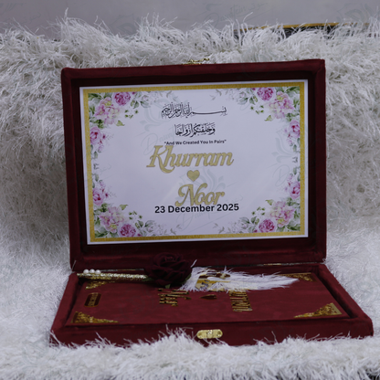 Velvet Nikkah Signature Box