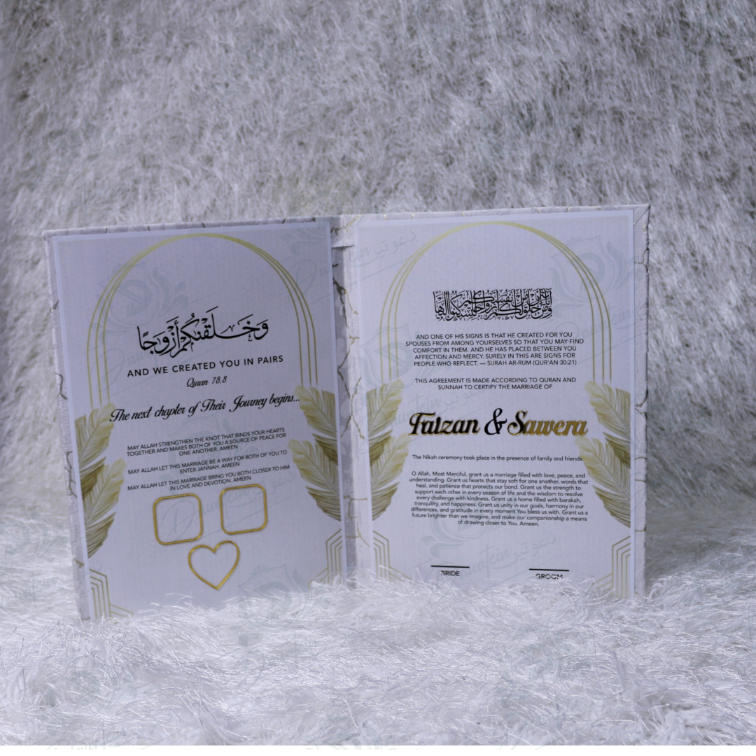 Gold Nikkah Book