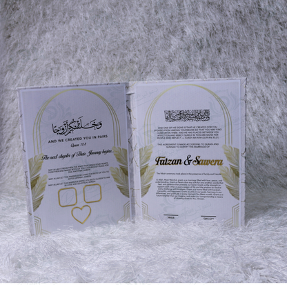 Gold Nikkah Book