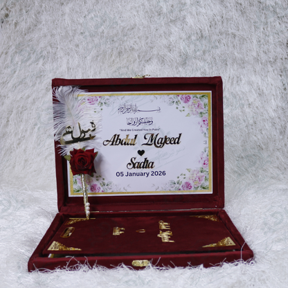Velvet Nikkah Box