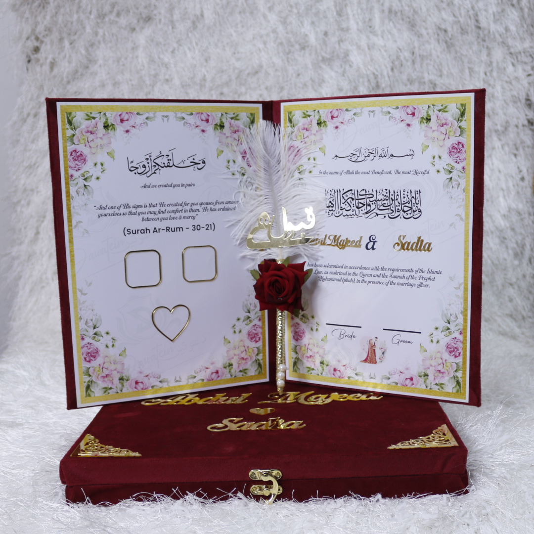 Velvet Nikkah Box