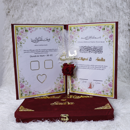 Velvet Nikkah Box