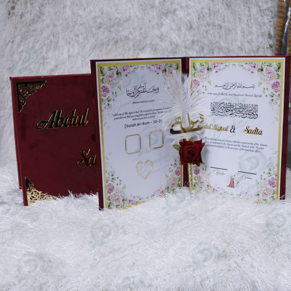 Velvet Nikkah Box