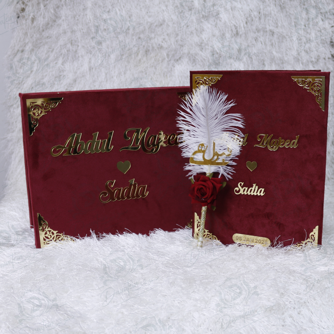 Velvet Nikkah Box