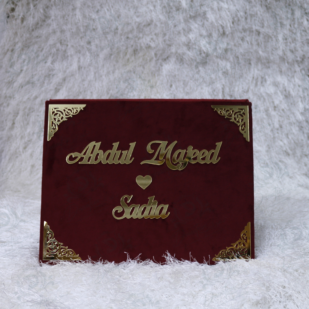 Velvet Nikkah Box
