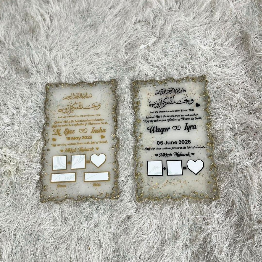 Resin Nikkah Tray